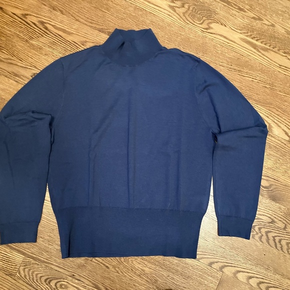 J Crew Mockneck silk-blend sweater with ribbed trim - Picture 2 of 2